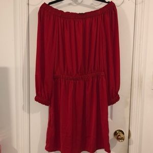 Red Mango Off the Shoulder dress.